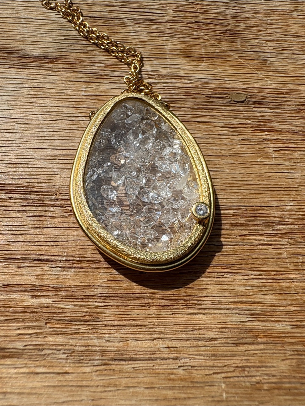 Felix.Z Floating Herkimer Quartz Necklace